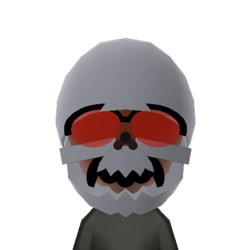 Terminator Mii character: This is a Mii uploaded for the 3DS version and distributed by Mii Central for both the 3DS and Switch versions of Miitopia.