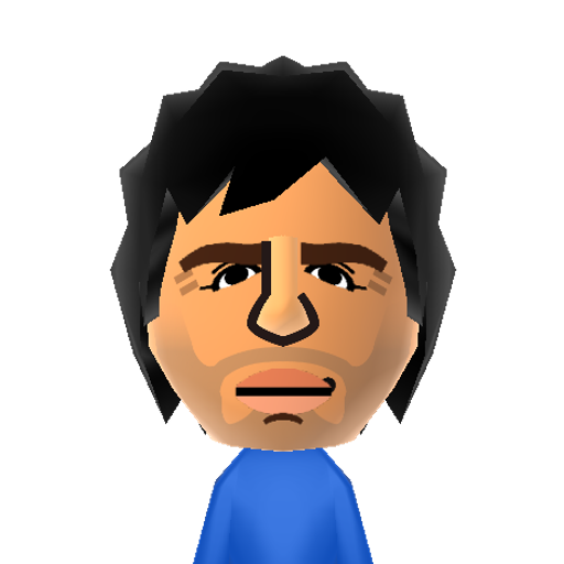 M. Ruffalo Mii character: Actor known for his roles in "The Kids Are Alright", "Shutter Island", "Eternal Sunshine of the Spotless Mind" and as "Bruce Banner/The Hulk" in "The Avengers".