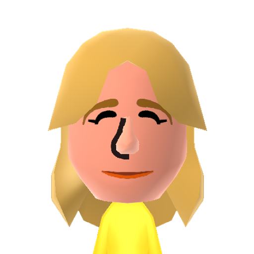 Laura Dern Mii character: Actress from movies like "Jurassic Park" and "Rambling Rose".