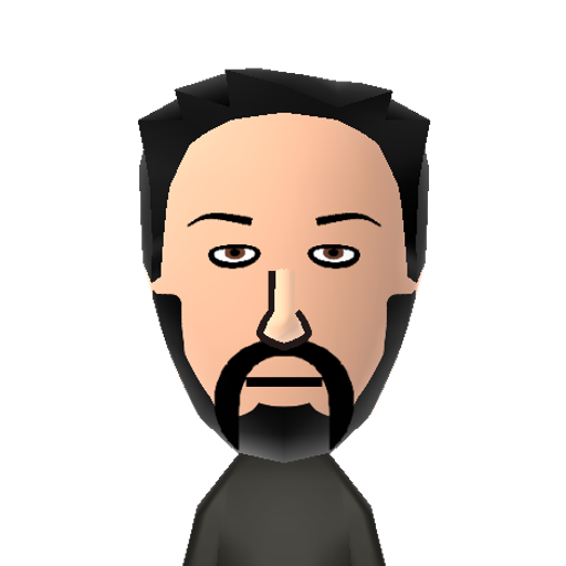Keanu Mii character: Canadian actor known for films like "The Matrix", "John Wick", and "47 Ronin".