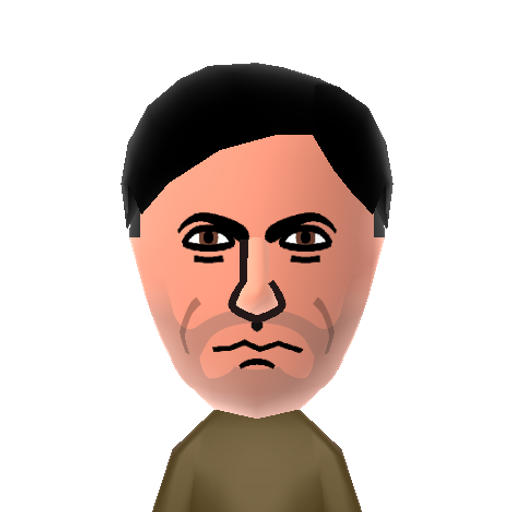 Jon Hamm Mii character: Don Draper's character in AMC's "Mad Men".