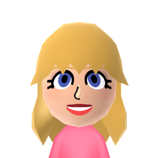 Peach Mii character preview