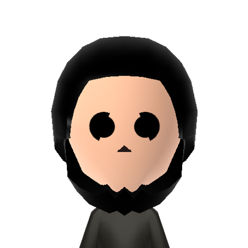Eyeless J. Mii character: The eyeless cannibal from a Creepypasta. His favorite food is kidneys. In this version, He's wearing his hood.