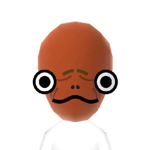 Ackbar Mii character: Commander of the rebel fleet from Star Wars. "It's a trap!"