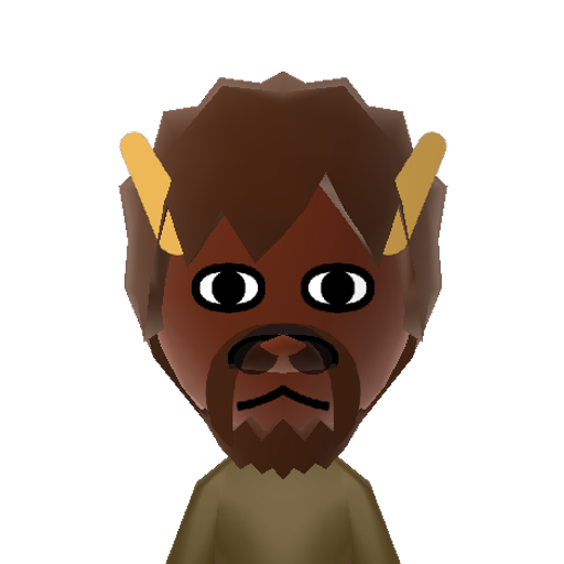 Buffalo Mii character: A buffalo to roam and graze in your Mii Plaza.