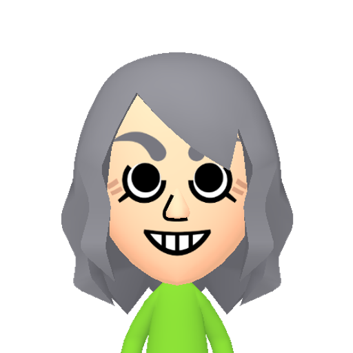 碗碌雷零雾雹输督龄鉴 Mii character: This Mii is from the Switch SDK as a SampleDB Mii.