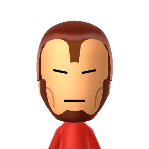 Iron Man Mii character: a Mii used in Mii Fighter QR Codes Series / Custom Mii Fighter Versus