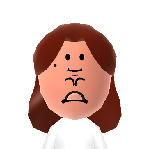 Chansey Mii character: number 133 in the Pokedex, the Egg Pokemon, done in a sort of 50's nurse style. Bring her your sick!