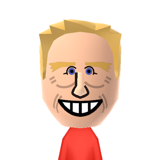 Gary Busey Mii character: Eccentric actor with a toothy smile. Memorable roles include "The Buddy Holly Story", "Lethal Weapon", "Point Break", "The Firm", and "Under Siege".