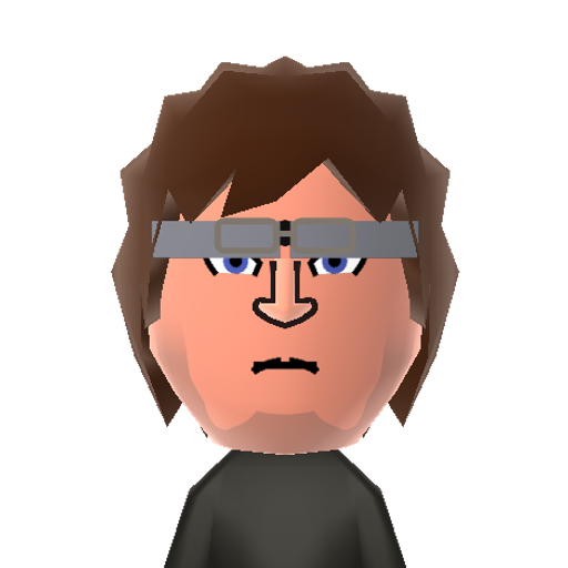 snake Mii character: The main character and special ops spy from the "Metal Gear" video games.