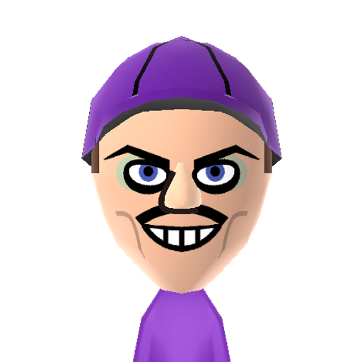 Waluigi Mii character preview