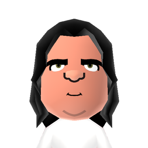 Meat Loaf Mii character: Rock musician and actor known for hits like "Paradise by the Dashboard Light" and "I'd Do Anything for Love (But I Won't Do That)".
