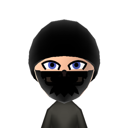 ninja Mii character: A ninja here to slice and dice through the rest of your miis!