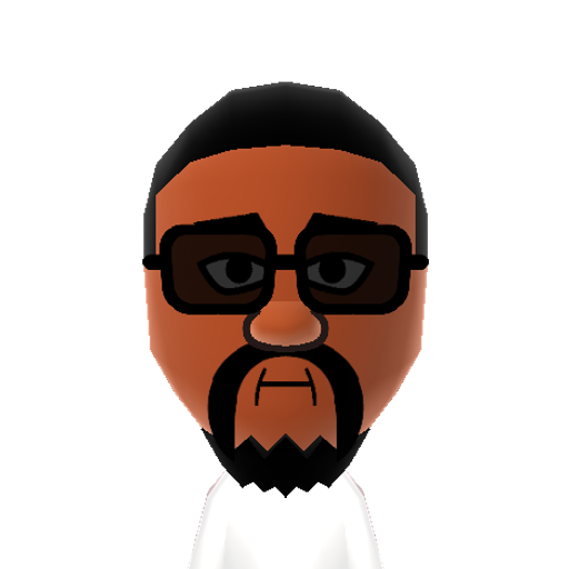 Kanye West Mii character: Music producer and Grammy Award winning rapper.