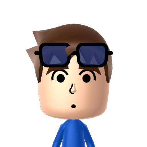Dan T.D.M. Mii character: a Mii used in Mii Fighter QR Codes Series / Custom Mii Fighter Versus