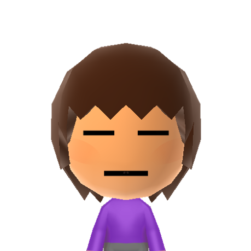 Frisk Mii character preview