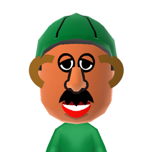 Mr. Potato Mii character: The classic plastic potato toy that is also a character in the Pixar animated "Toy Story" movies.