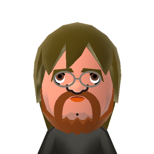 KevinSmith Mii character: Filmmaker behind such movies as "Clerks", "Mallrats", "Dogma", and "Zack and Miri Make a Porno". He also plays the character Silent Bob in many of his films.