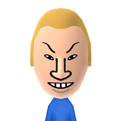 Beavis Mii character preview