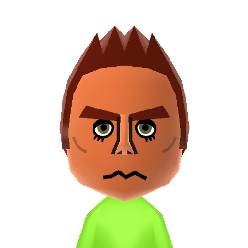 Taras Mii character: A Mii from Press Sports, a mod for Wii Sports.