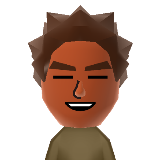 Brock Mii character preview