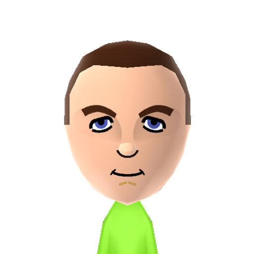 Sheldon Mii character preview