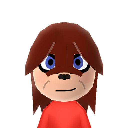 Knuckles Mii character: Sonic's friend and rival from "Sonic the Hedgehog" games"