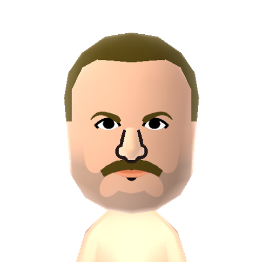 JakeSnake Mii character: Jake The Snake Roberts WWE Prowrestler.