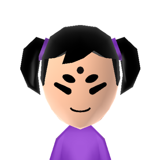 Muffet Mii character: The kleptomaniac spider from Undertale.