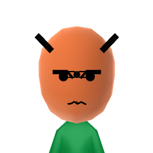 Kochen Mii character: A Mii from Jackson's WSR Mod, a mod for Wii Sports Resort.