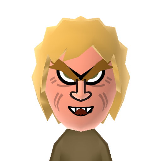 Sabertooth Mii character: Victor Creed, supervillain and arch-enemy of Wolverine in X-Men comics.
