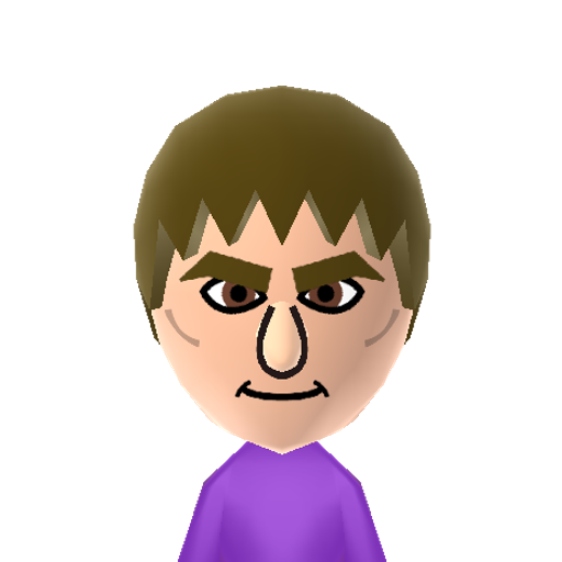 Mark Mii character: A Mii from Wii Sports Club Resort, a mod for Wii Sports Resort.