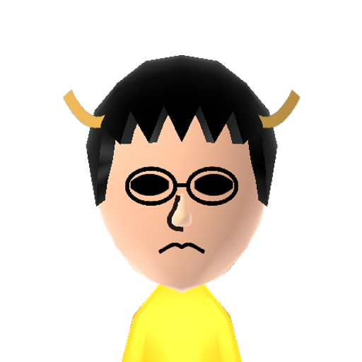 Sollux Mii character preview