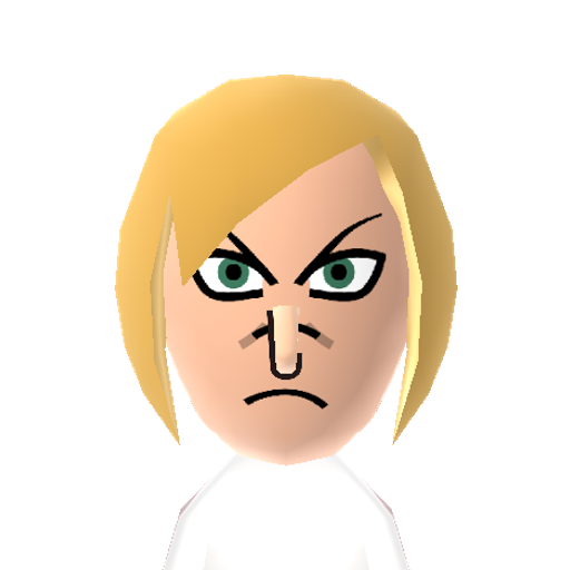 Scythana Mii character: Everyone's favorite Gigan from the 2-D fighting game "Skullgirls"! Unfortunately a tragic electronical "accident" forced her to part ways with her signature horn.