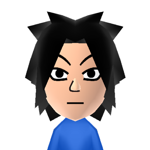 Sasuke Mii character: From the anime "Naruto".