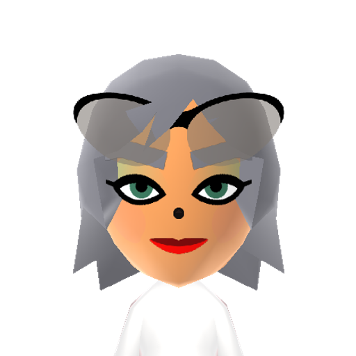 Rouge Mii character: A Mii from Jackson's WSR Mod, a mod for Wii Sports Resort.