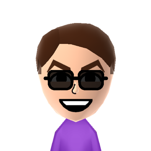 Announcer Mii character: The Super Smash Bros. announcer as depicted by Studio Yotta in the Starbomb music video "SMASH!" and voiced by Markiplier.