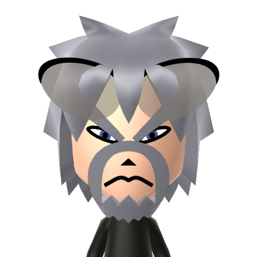 Wolf Mii character: a Mii used in Mii Fighter QR Codes Series / Custom Mii Fighter Versus