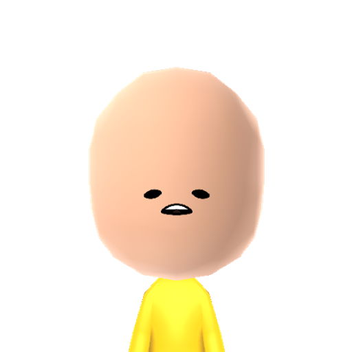 ぐでたま Mii character: These are extracted and derived from the Mii Central Miis from the 3DS Miitopia.