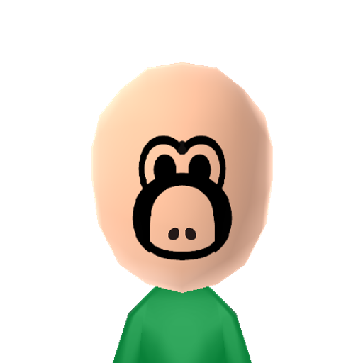 Yoshi Mii character preview