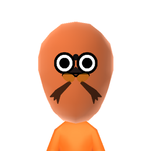 Furby Mii character: The robot toy Furby, in orange!