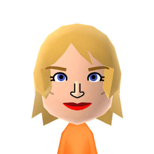 OliveSnook Mii character: The waitress in the Pie Hole from the TV series Pushing Daisies. Played by Kristin Chenoweth.