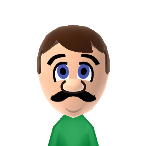 Luigi Mii character: Mario's brother and right hand man from the Super Mario games