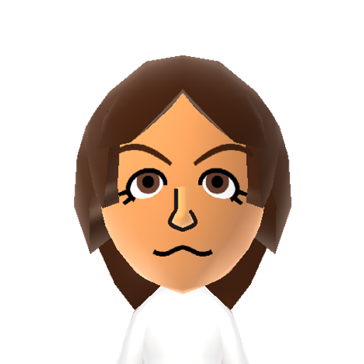 Liza Mii character: A Mii from Edwin's CPU Modpack, a mod for Wii Sports Resort