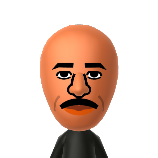 SteveHarvy Mii character: Steve Harvey stand up comedian, host, Family Feud, Miss Universe and Little Big Shot