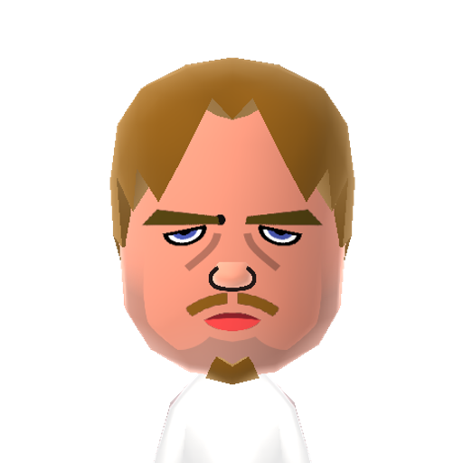 L.DiCaprio Mii character: Mainstream American actor whose best known films include "Romeo + Juliet", "Tiatanic", "The Departed" and "Inception".