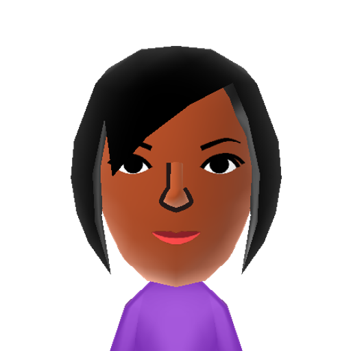 Martha Mii character: Based on the doll version of Martha Jones from "Doctor Who"