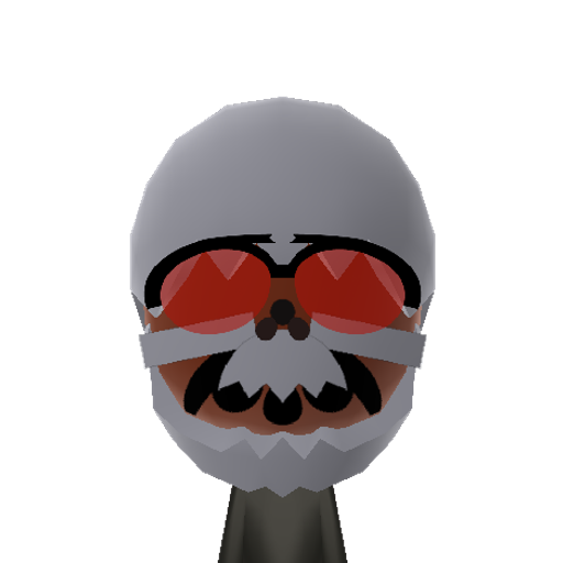 Terminator Mii character: This is a Mii uploaded for the 3DS version and distributed by Mii Central for both the 3DS and Switch versions of Miitopia.