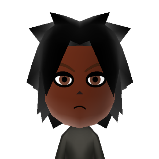 Shadow Mii character: Shadow the Hedgehog. Sourced from https://www.tumblr.com/auroraknux/163963081601/