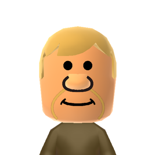 Barney Rub Mii character: Fred Flintstones goofy best friend and next door neighbor on the cartoon "The Flintstones".